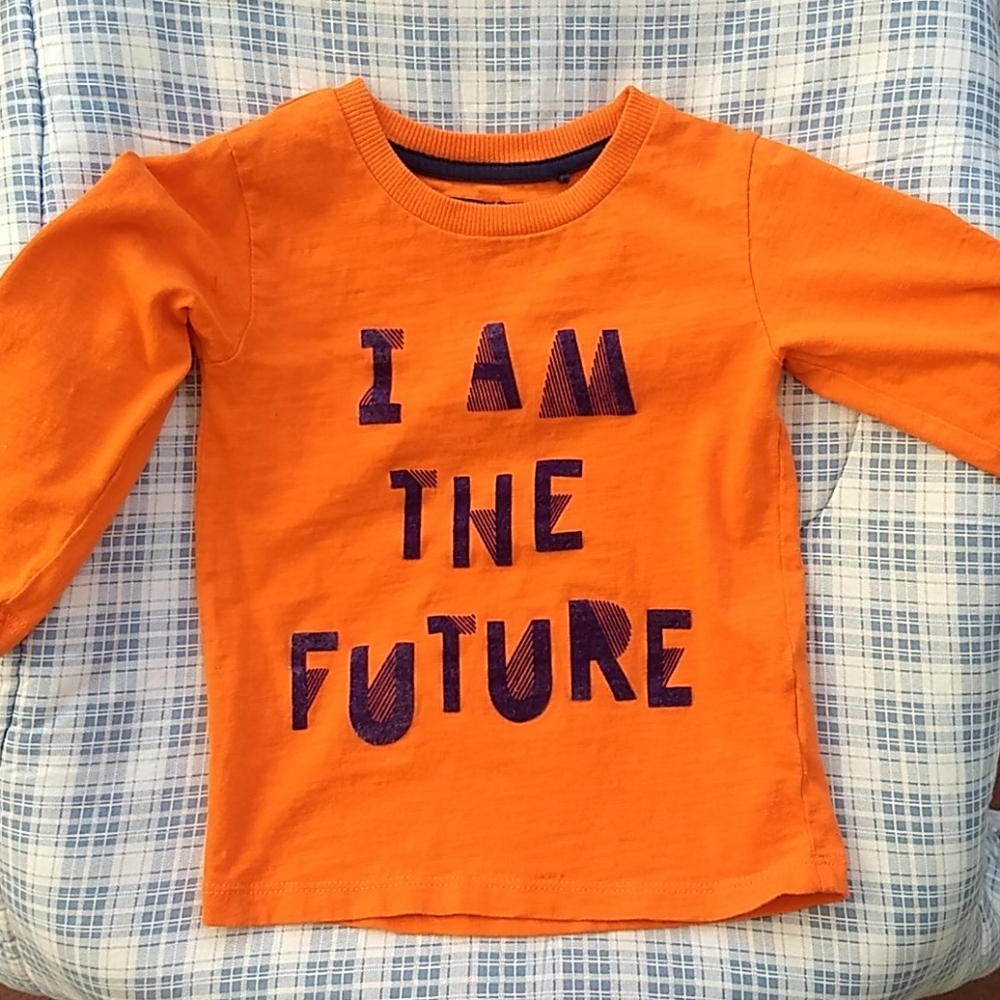 EUC long sleeves toddler tee 12-18 velvet details